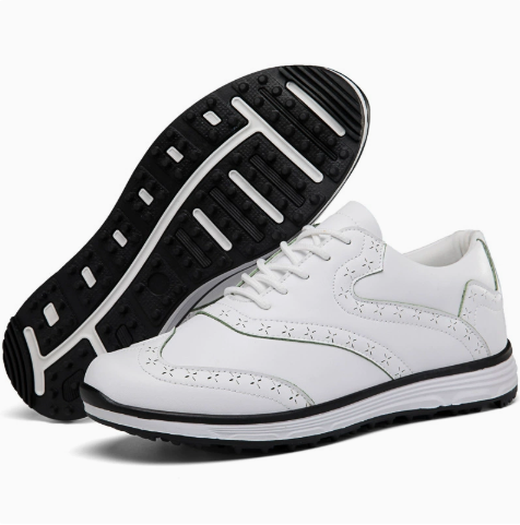 Men's Lace-Up Golf Shoes with Cushioned Midsole, EU Sizes 39-45 - image 2